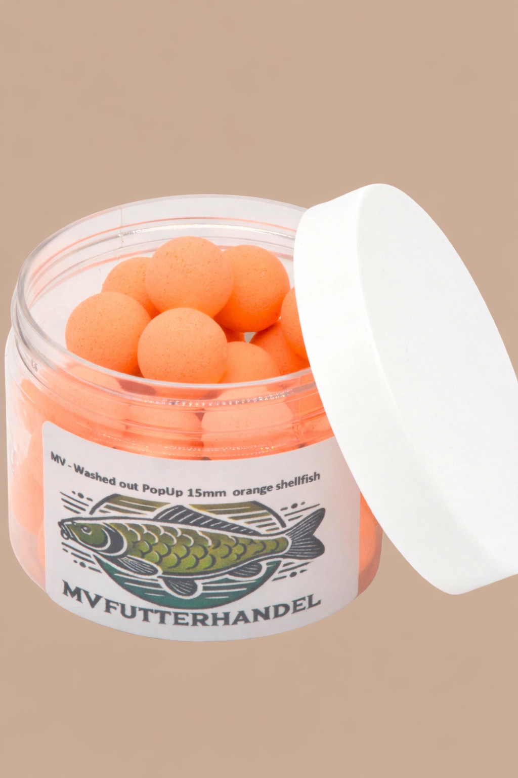 washed out PopUp orange Shellfish 15mm