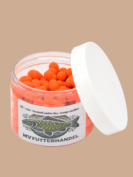 mini dumbell wafter orange shellfish