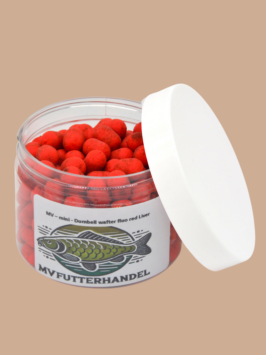 mini dumbell wafter fluo red liver